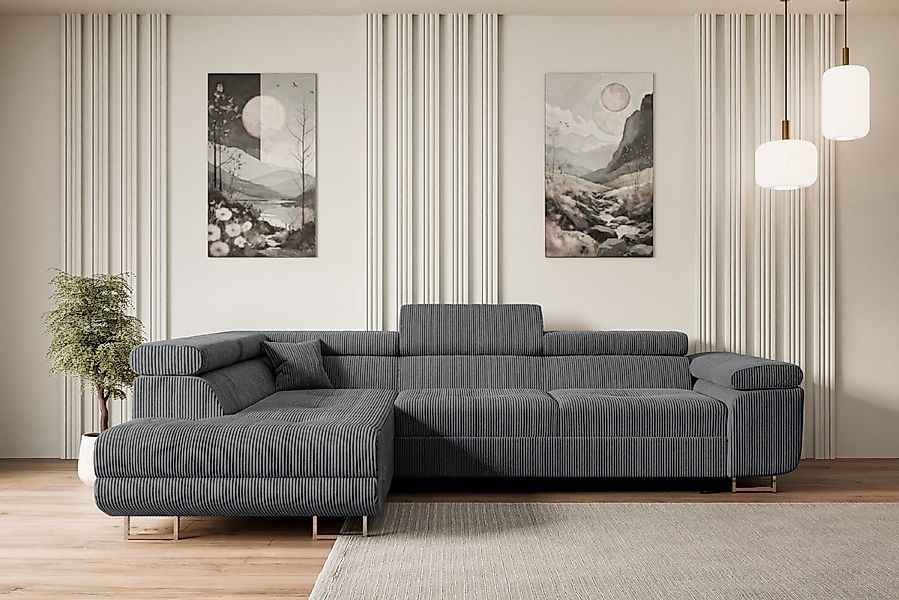 ALTDECOR Ecksofa GUSA-L, Couch mit Schlaffunktion, Wohnzimmer - Wohnlandsch günstig online kaufen