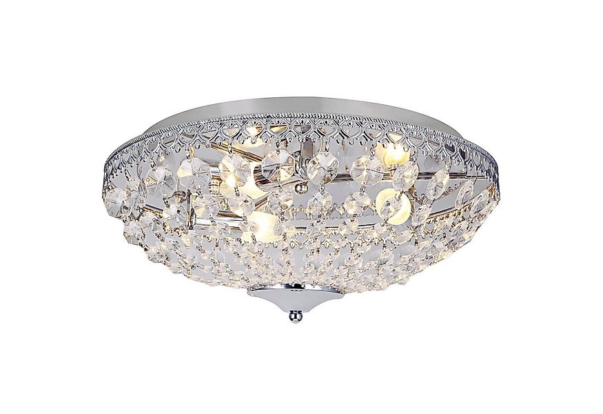 lux.pro Deckenleuchte, ohne Leuchtmittel, »Molde« Kristalleuchte Deckenlamp günstig online kaufen