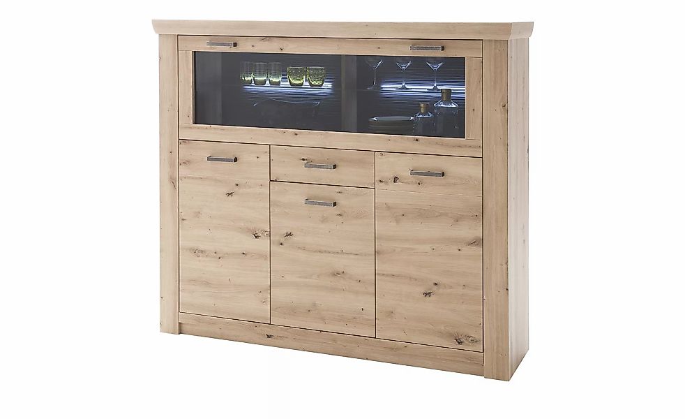 uno Highboard  Marian ¦ holzfarben ¦ Maße (cm): B: 164 H: 146 T: 45.0 Kommo günstig online kaufen
