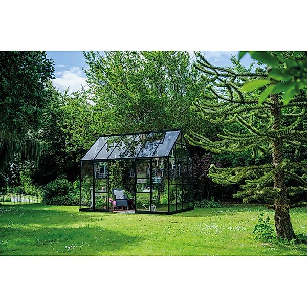 Halls Gewächshaus Icon Planthouse 8 Schwarz 9,7 m² günstig online kaufen