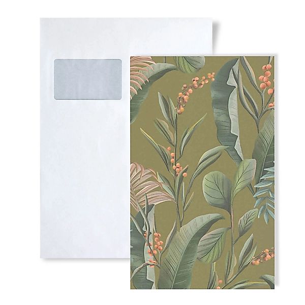 PROFHOME 1 MUSTERSTÜCK S-394363-GU DIN A4 MUSTER der Floralen Tapete günstig online kaufen