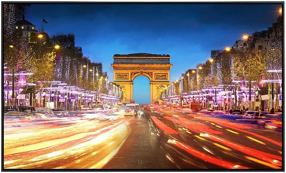 Papermoon Infrarotheizung »Paris Straße bei Nacht«, sehr angenehme Strahlun günstig online kaufen