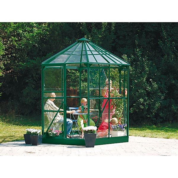 Vitavia Gewächshaus Hera 4500 Grün 4,5 m² inkl. Fundament günstig online kaufen