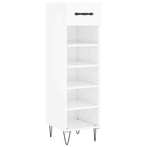 vidaXL Schuhschrank Schuhschrank Hochglanz-Weiß 30x35x105 cm günstig online kaufen