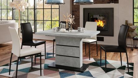 Mazzoni Esstisch Design Piano Tisch Beton günstig online kaufen