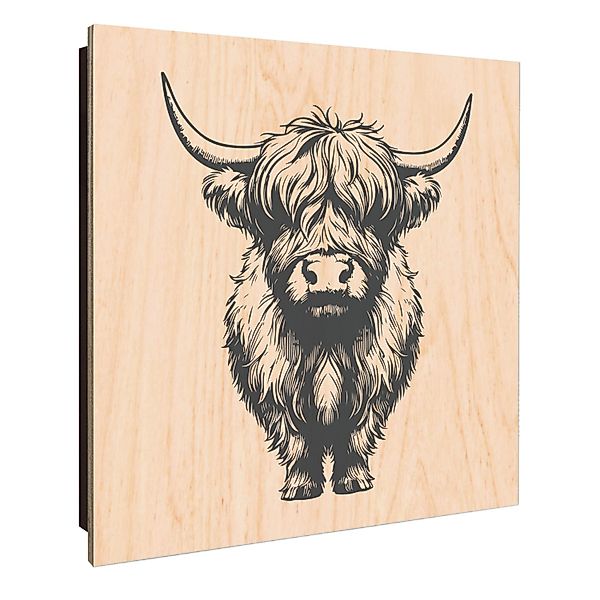 Banjado Großer Schlüsselkasten Holz 30x30cm Schwarz Scharnier Links 50 Hake günstig online kaufen