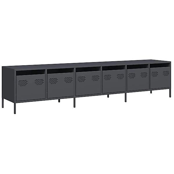 vidaXL TV-Schrank Anthrazit 202x39x43,5 cm Kaltgewalzter Stahl 3307151 günstig online kaufen