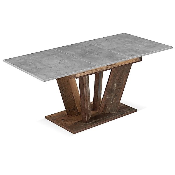 B&D home Esstisch MARA, Metall oder Holzgestell, ausziehbar 120-160cm, 4-6 günstig online kaufen