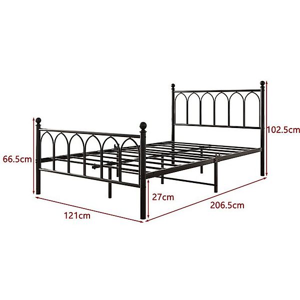 REDOM Metallbett Einzelbett Jugendzimmer mit Lattenrost ohne Martatze, Zusä günstig online kaufen