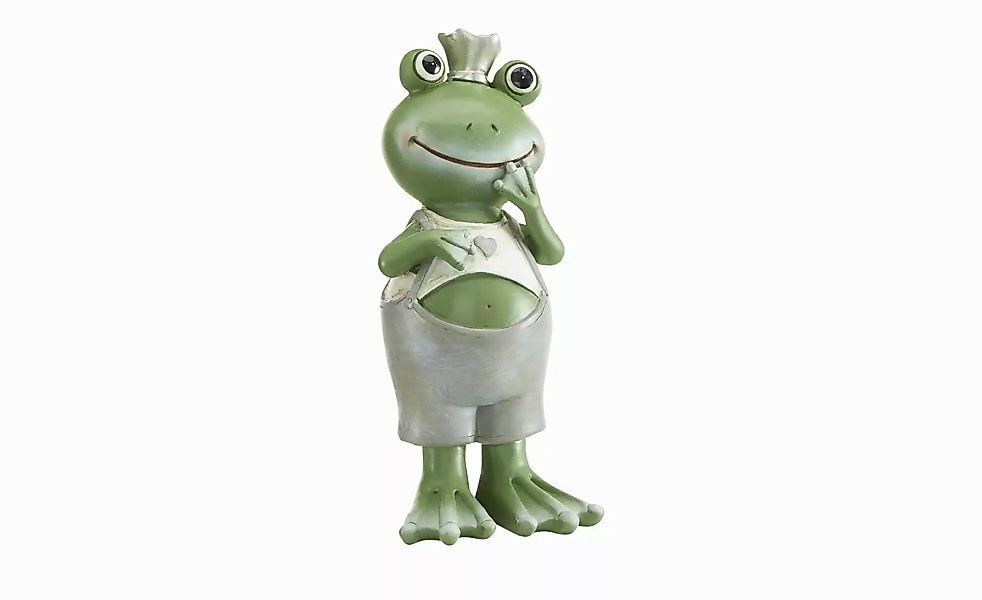 HOME STORY Deko Frosch   ¦ grün ¦ Polyresin (Kunstharz) ¦ Maße (cm): B: 6,8 günstig online kaufen