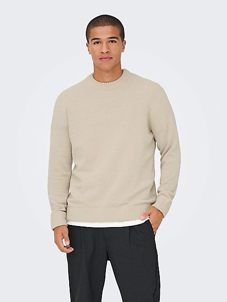 ONLY & SONS Strickpullover "ONSETHAN LIFE REG 7 CREW KNIT" günstig online kaufen