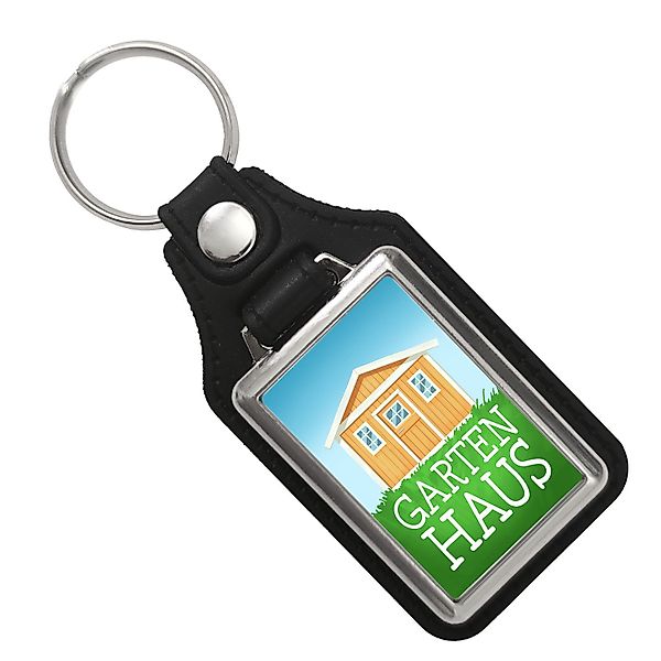 speecheese Schlüsselanhänger Gartenhaus Schlüsselanhänger mit Kunstleder-An günstig online kaufen