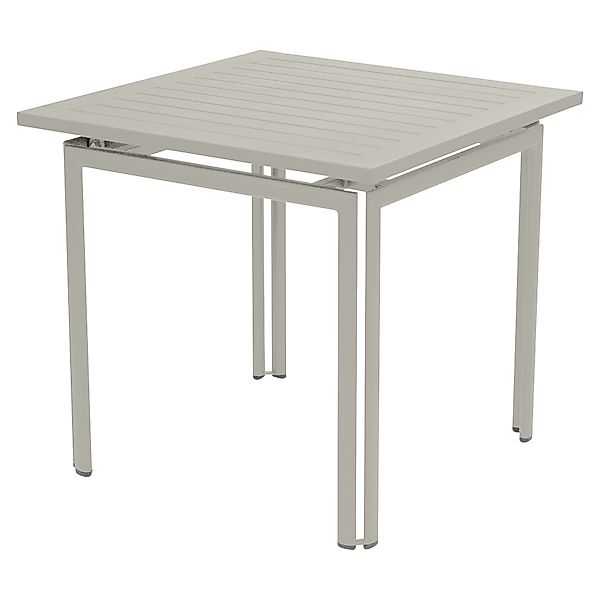 COSTA Tisch Aluminium Lehmgrau 80 x 80 cm günstig online kaufen