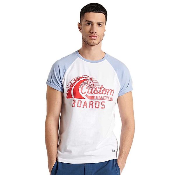 Superdry Cali Surf Graphic Baseball Kurzärmeliges T-shirt S Optic günstig online kaufen