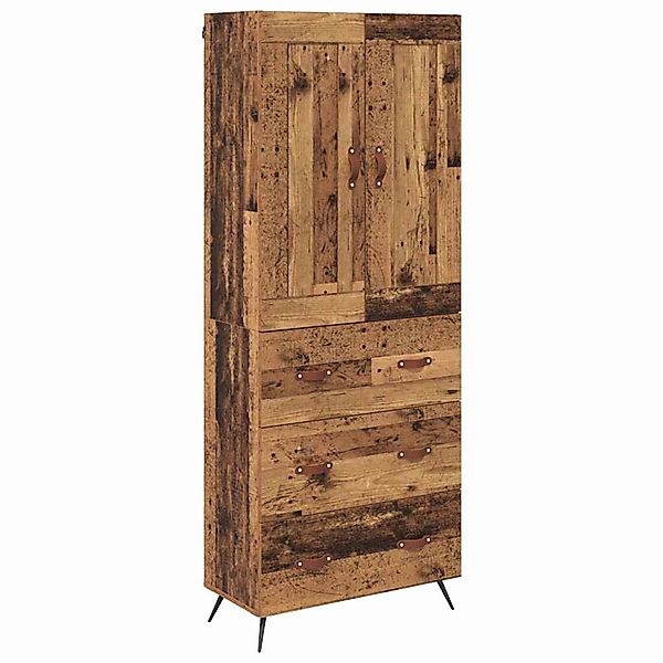 vidaXL Highboard Altholz 69,5 x 34 x 180 cm Holzwerkstoff 3415800 günstig online kaufen