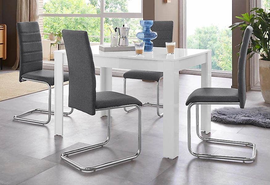 INOSIGN Essgruppe Set, 5 Stk. tlg. Hochglanz, 2 Breiten günstig online kaufen