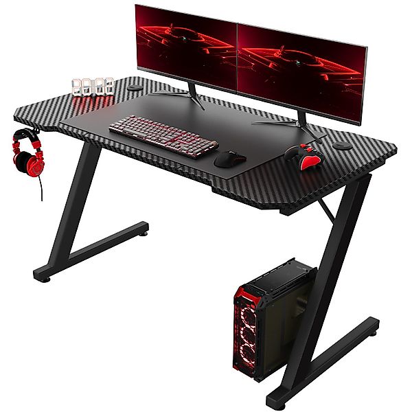 GUNJI Gamingtisch 80/120/140cm Gaming Schreibtisch PC günstig online kaufen