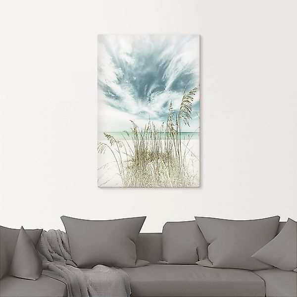 Artland Wandbild "Himmlische Stille am Strand Vintage", Strandbilder, (1 St günstig online kaufen