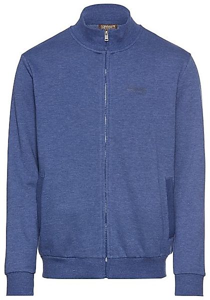 Man's World Sweatjacke Stehkragen und dezentem Logodruck günstig online kaufen