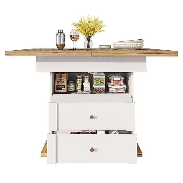 REDOM Esstisch Platzsparender Esstisch (Ausziehbarer Teleskoptisch günstig online kaufen