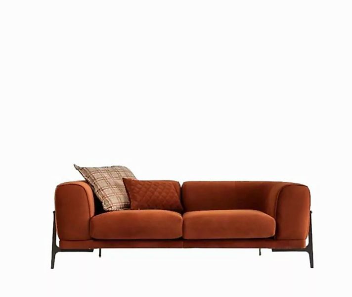 Xlmoebel 3-Sitzer Dreisitzer Couch 3-Sitzer Stoffcouch Moderne Rote Polster günstig online kaufen