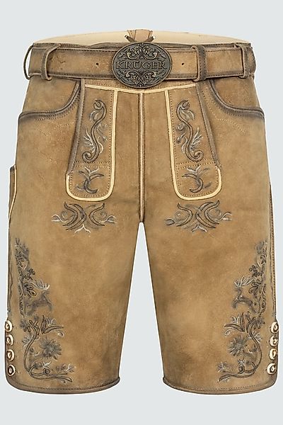 Lederhose Juan mit Gürtel günstig online kaufen