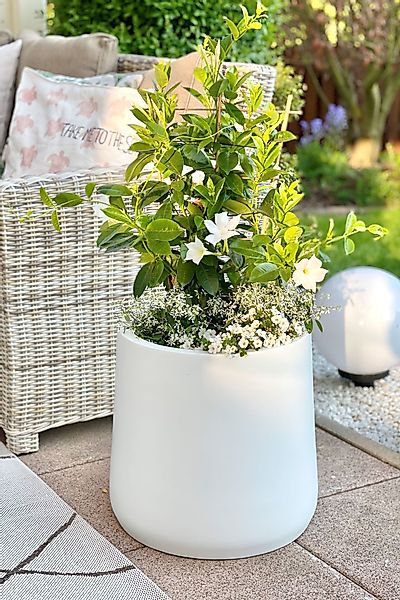 VIVANNO Blumentopf Fiberglas VEKRA Rund - günstig online kaufen