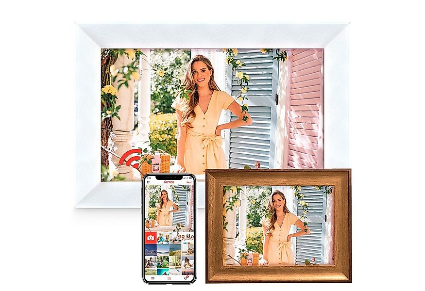 Fine Life Pro Digitaler Fotorahmen mit WiFi-Fotoübertragung. Digitaler Bild günstig online kaufen