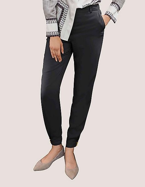 MADELEINE Stoffhose Schmale Hose mit modischem Saumbündchen günstig online kaufen