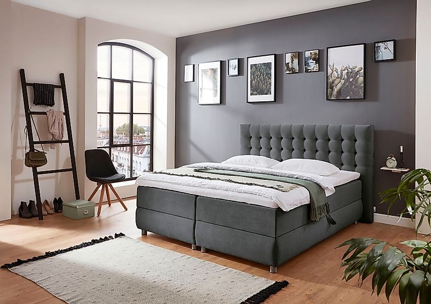 ATLANTIC home collection Boxspringbett "Tina" mit Bettkasten und Topper, au günstig online kaufen