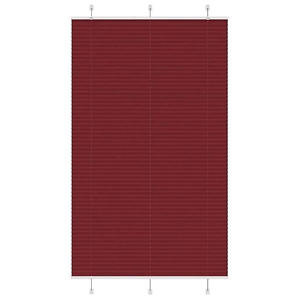 vidaXL Plissee Bordeauxrot 115x200 cm Stoffbreite 114,4 cm Polyester 401526 günstig online kaufen