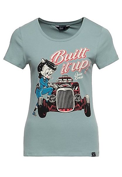 QueenKerosin Print-Shirt Built it up! (1-tlg) mit Hotrod-Print-Motiv günstig online kaufen