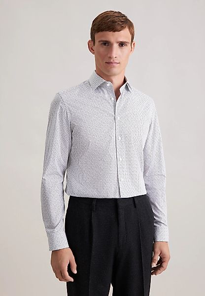 seidensticker Businesshemd "Schwarze Rose" Slim 1/1 Kentkragen Druck günstig online kaufen