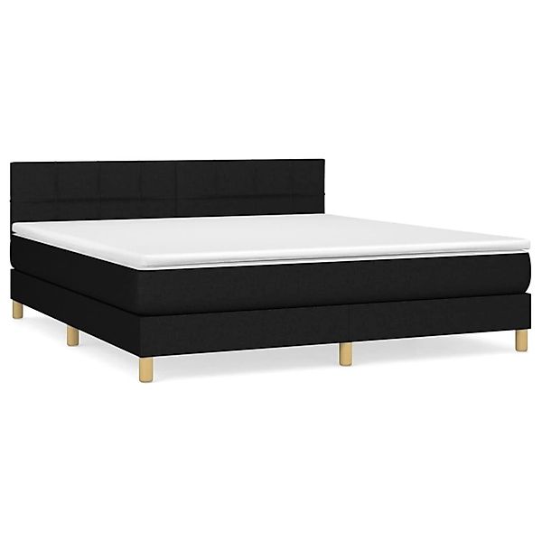 vidaXL Boxspringbett mit Matratze Dunkelgrau 180x200 cm Stoff1378698 günstig online kaufen
