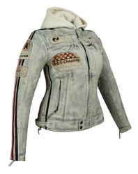 Alpha Speeds Bikerjacke Damen Leder Jacke günstig online kaufen