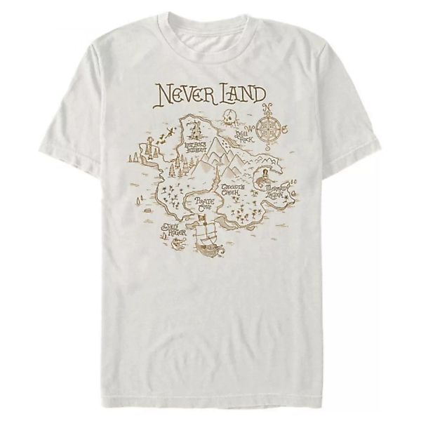 Disney - Peter Pan - Map Neverland - Männer T-Shirt günstig online kaufen