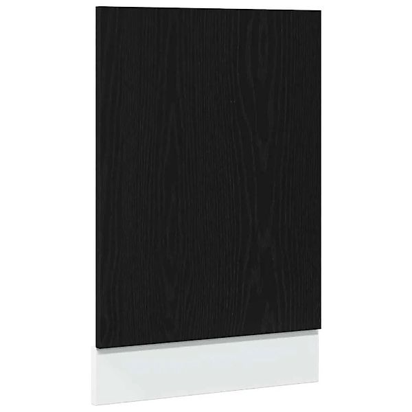 vidaXL Geschirrspülerblende Lyon Schwarz Eichen-Optik 45x1,5x67 cm 863150 günstig online kaufen