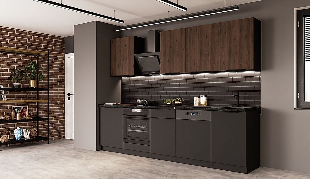 Küchen-Preisbombe Küchenzeile SIENA + MONZA BASIC 280 Küchenblock Küche Ein günstig online kaufen