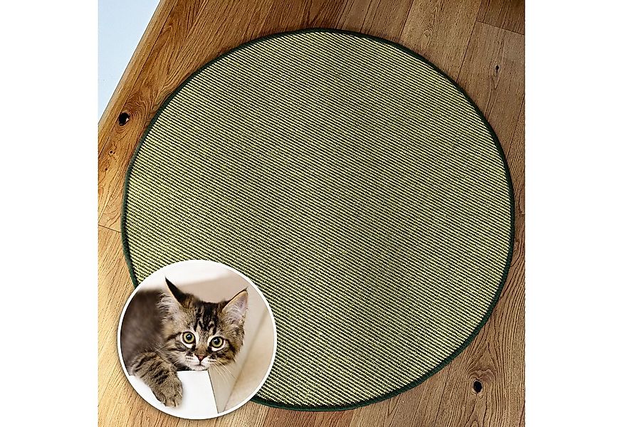 Karat Kratzmatte für Katzen, Sisal Kratzteppich, Rund, In vielen Farben & G günstig online kaufen