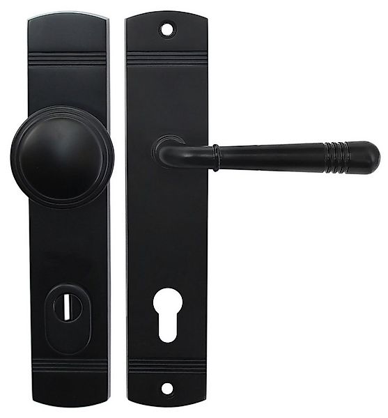 Türbeschlag Haustür Schutzbeschlag 2316 Helena LS Schwarz HS 92 Knauf, Auße günstig online kaufen