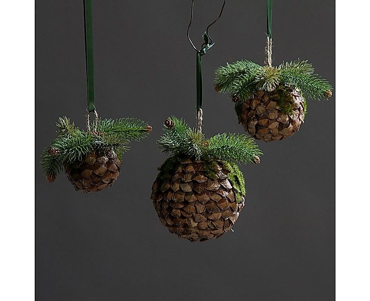 Kunstzweig Tannenzapfen rund 11cm Kunstpflanze von DPI, DPI günstig online kaufen