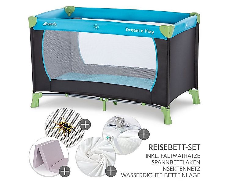 Hauck Baby-Reisebett Dream`n Play - XXL-Set - Waterblue, Baby Kinder Reiseb günstig online kaufen