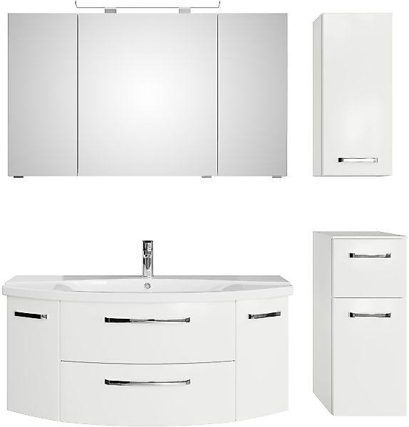 Saphir Badmöbel-Set Serie 4010 4-teilig Keramik-Waschtisch günstig online kaufen