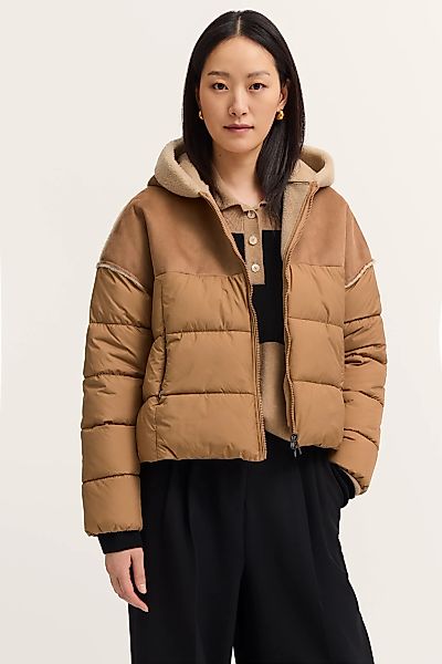 bugatti Langjacke "Regular Fit", mit Kapuze, mit Kapuze und Kunstfell günstig online kaufen