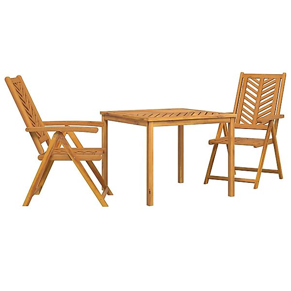 vidaXL 3-Teiliges Garten Essset aus Massivem Akazienholz 3154121 günstig online kaufen
