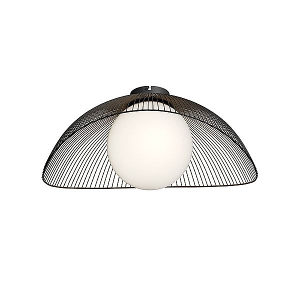 Lindby Deckenleuchten Fabronia, Metall, Schwarz IP20, günstig online kaufen