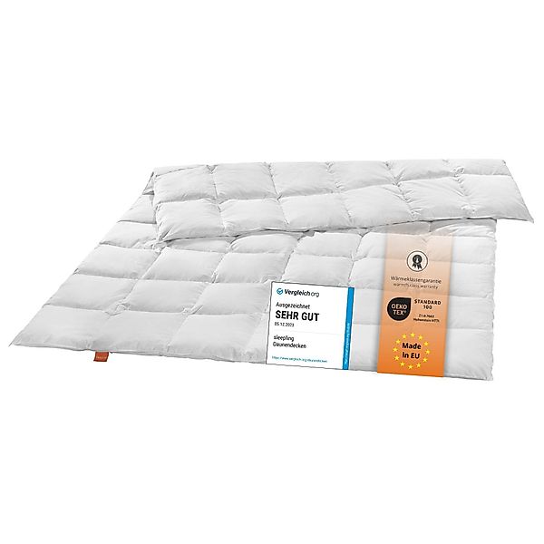 sleepling Daunenbettdecke Komfort, 135x200 cm, 155x220 günstig online kaufen