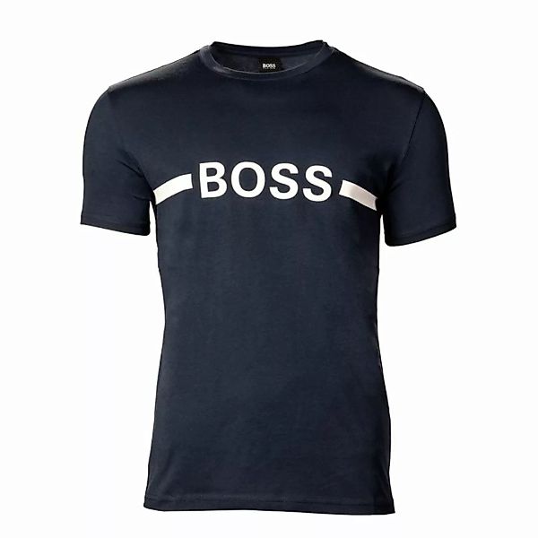 HUGO BOSS Herren T-Shirt kurzarm - RN Slim Fit, Rundhals, Logoprint, UV-Pro günstig online kaufen