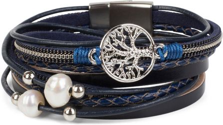 styleBREAKER Wickelarmband Wickelarmband mit Perlen, Kette günstig online kaufen