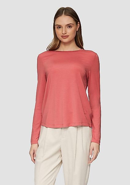 s.Oliver Langarmshirt T-Shirt Longsleeve aus Lyocellmix günstig online kaufen